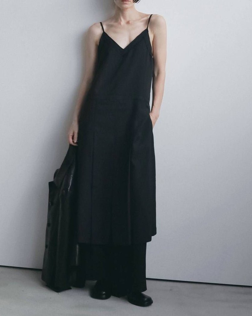 【anuke 2026 winter】Pleats Camisole Onepiece - Champdelarose
