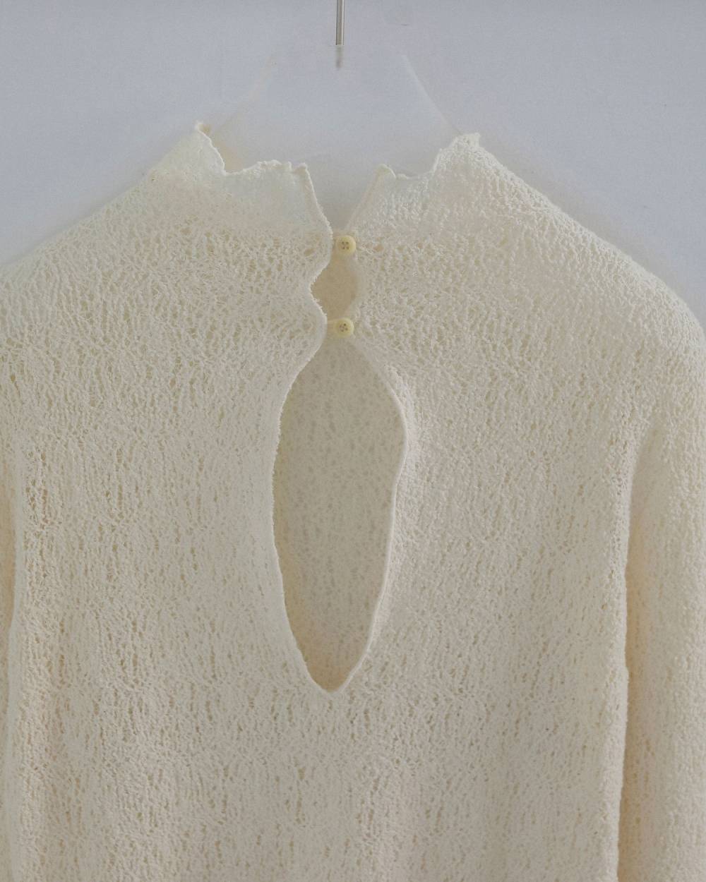 【anuke 2026 winter】Raschel Lace Turtle - Champdelarose