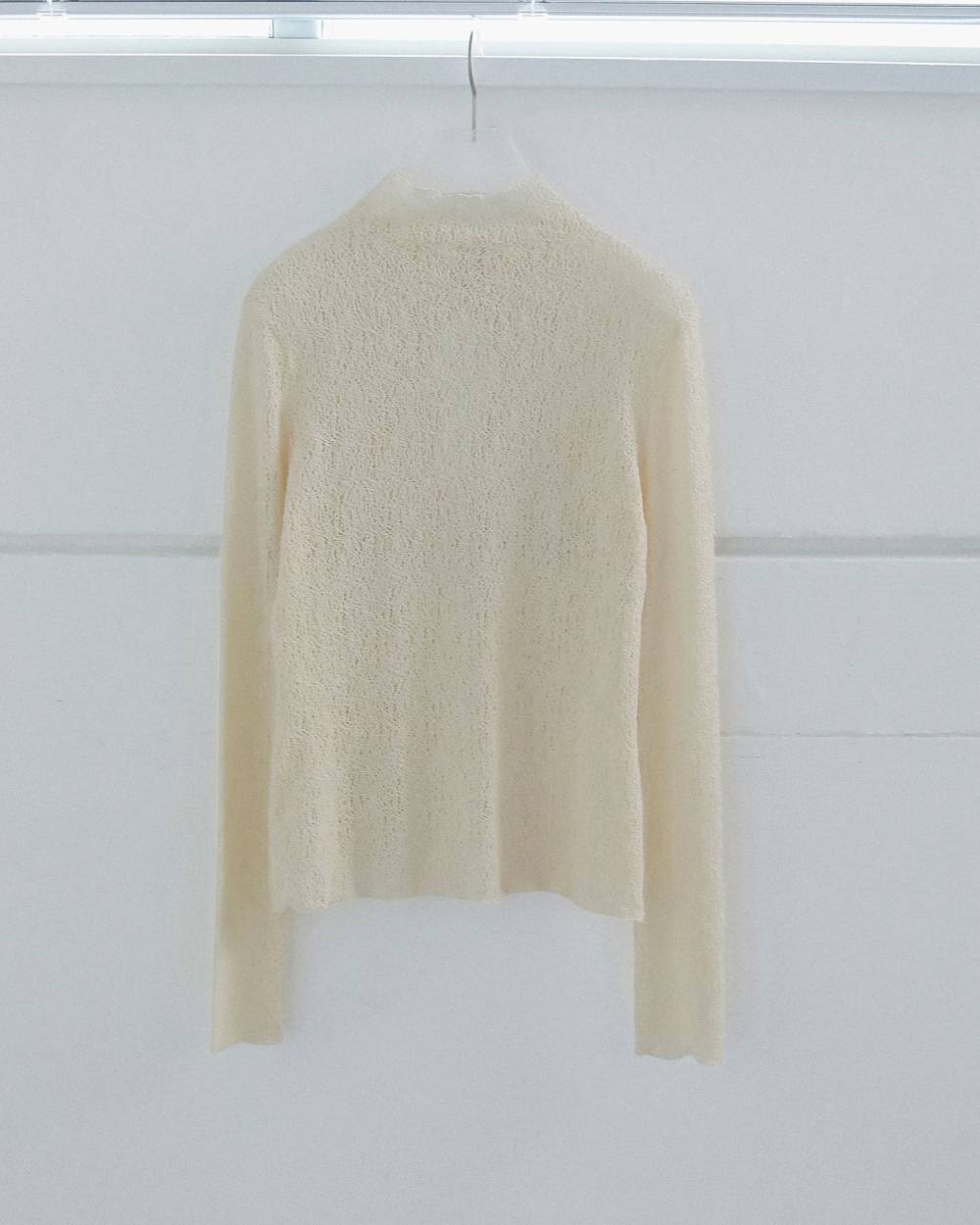 【anuke 2026 winter】Raschel Lace Turtle - Champdelarose