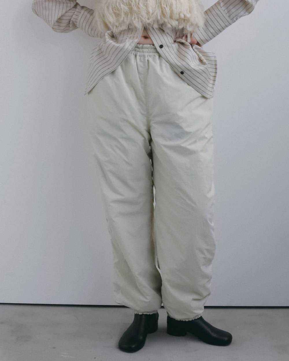 【anuke 2026 winter】Reversible Padding Pants - Champdelarose