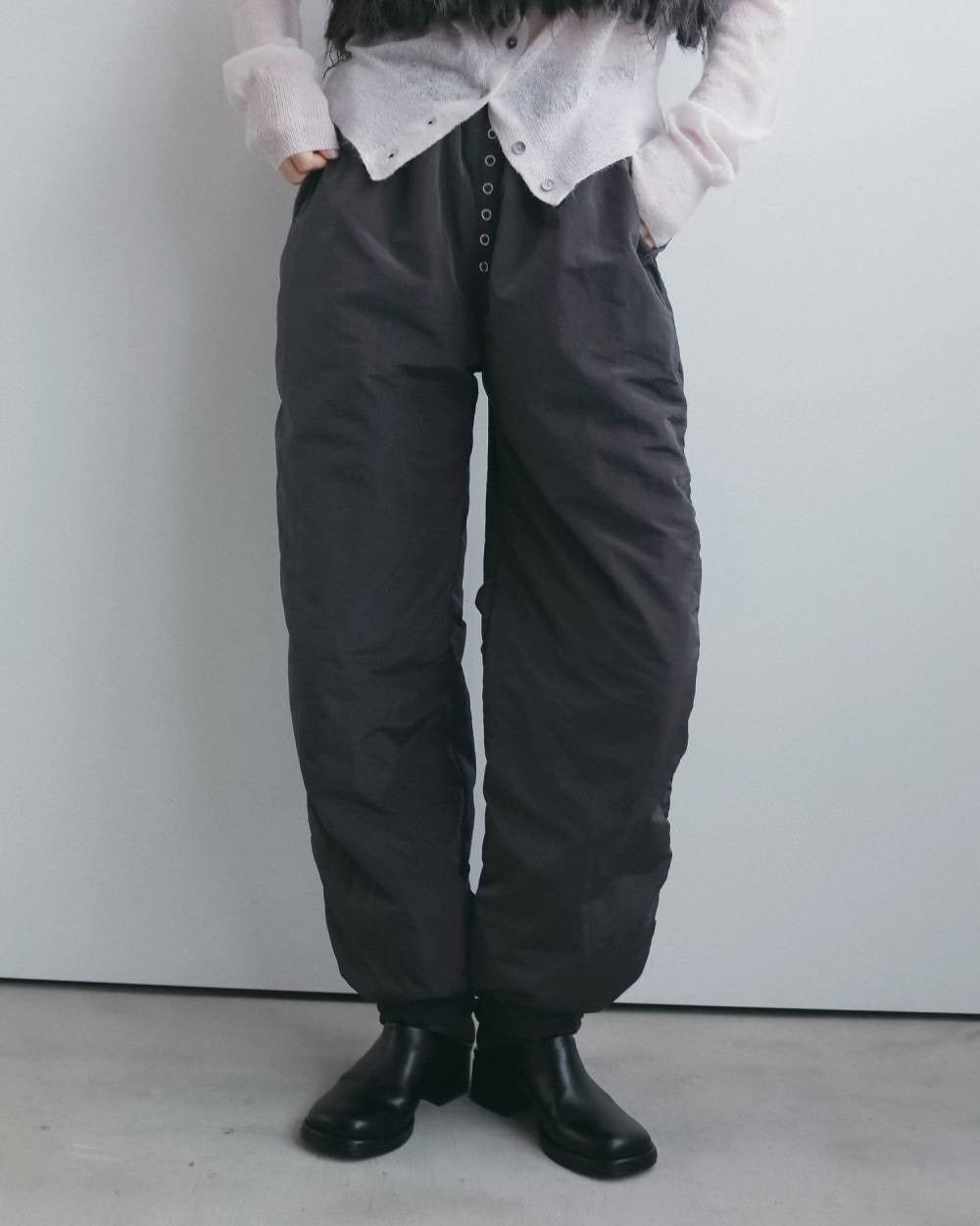 【anuke 2026 winter】Reversible Padding Pants - Champdelarose