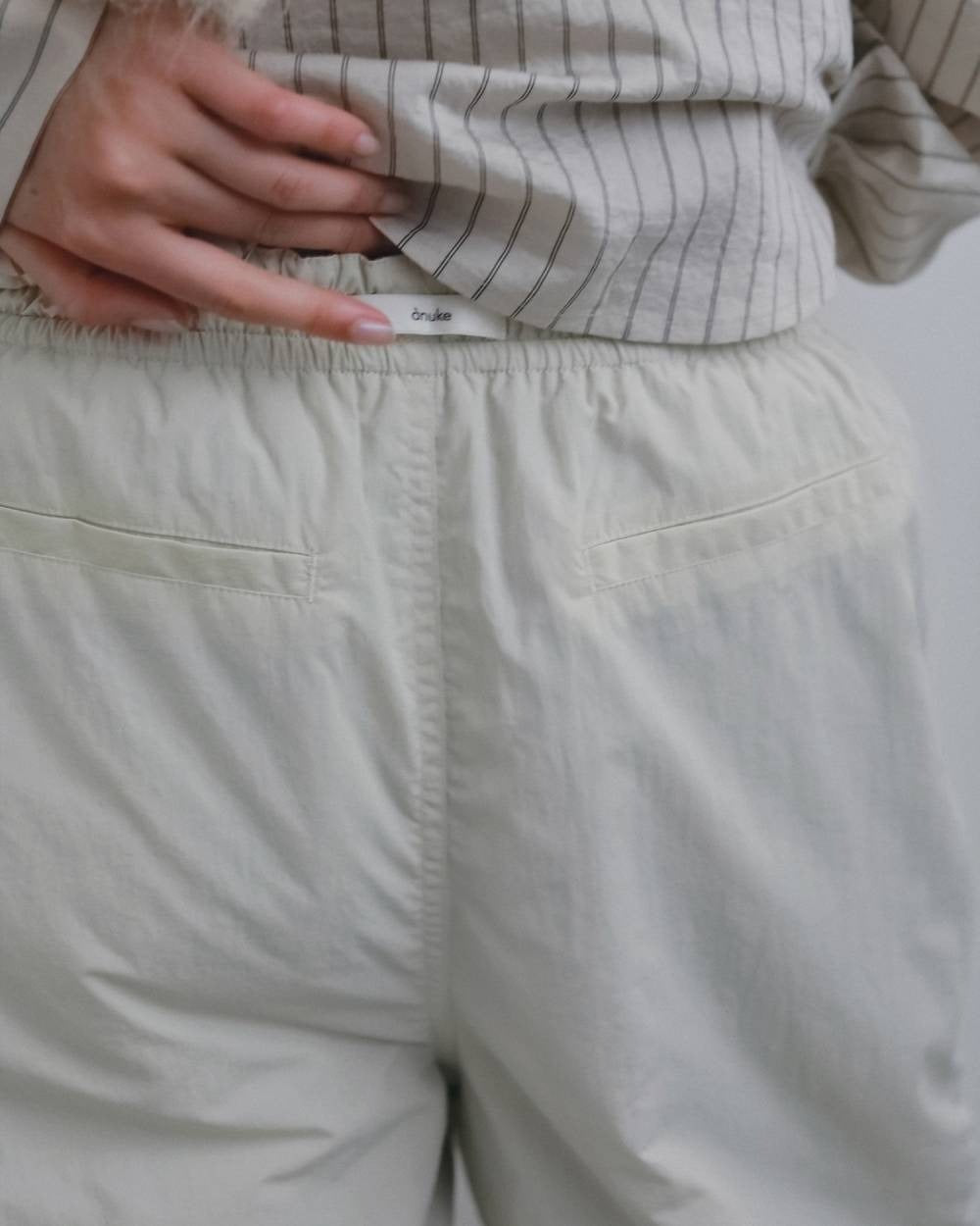 【anuke 2026 winter】Reversible Padding Pants - Champdelarose