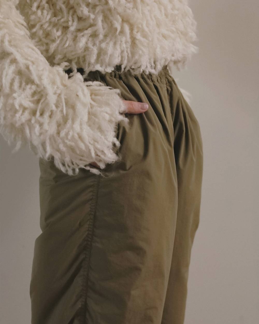 【anuke 2026 winter】Reversible Padding Pants - Champdelarose