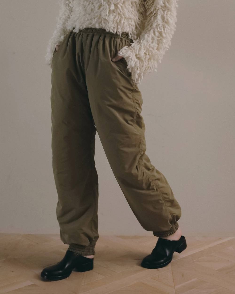 【anuke 2026 winter】Reversible Padding Pants - Champdelarose