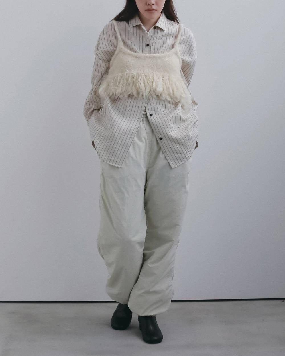 【anuke 2026 winter】Reversible Padding Pants - Champdelarose