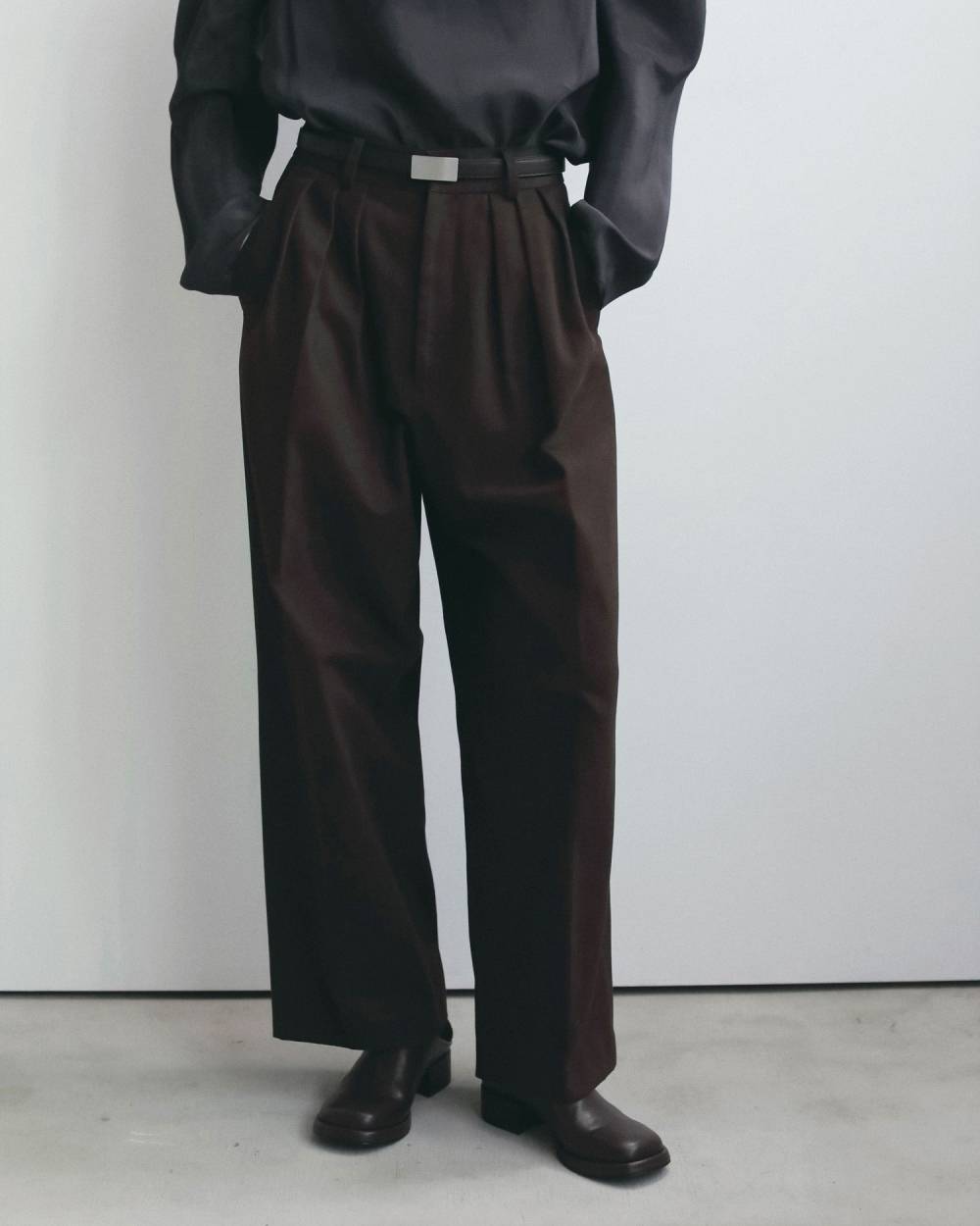 【anuke 2026 winter】Reversible Thin Belt - Champdelarose