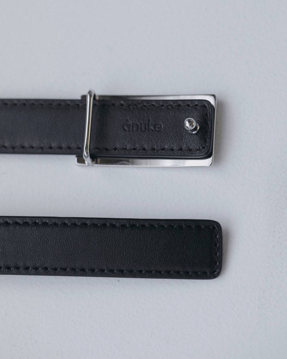 【anuke 2026 winter】Reversible Thin Belt - Champdelarose