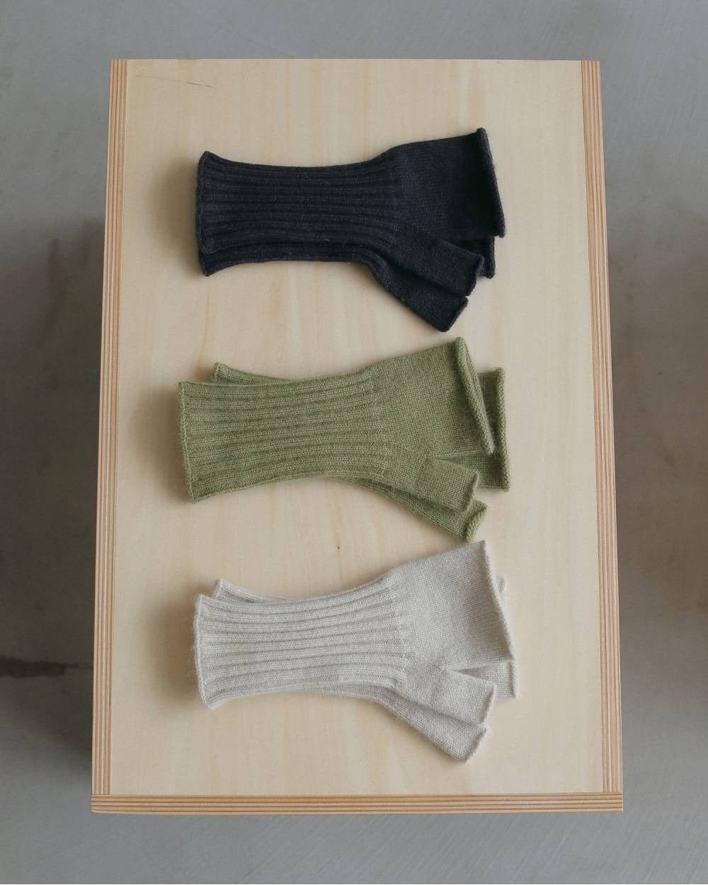 【anuke 2026 winter】Rib Knit Glove - Champdelarose
