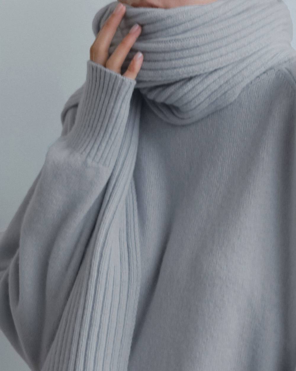 【anuke 2026 winter】Rib Knit Stole - Champdelarose
