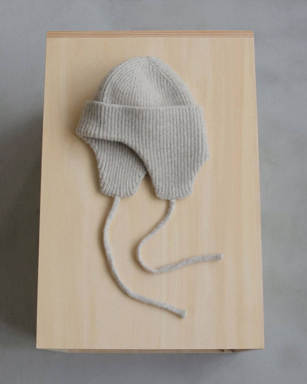 【anuke 2026 winter】Ribknit Flight Cap - Champdelarose