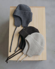 【anuke 2026 winter】Ribknit Flight Cap - Champdelarose