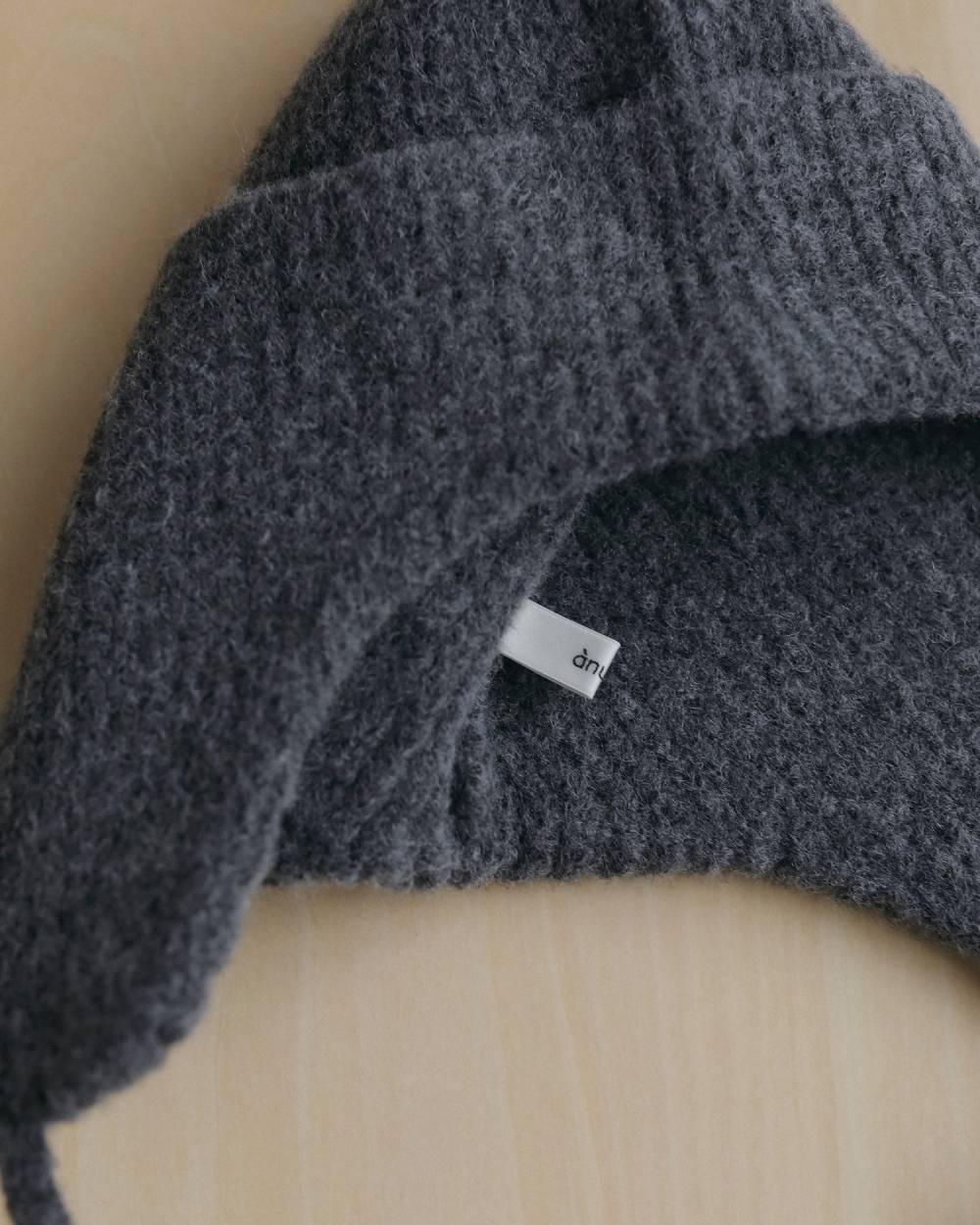 【anuke 2026 winter】Ribknit Flight Cap - Champdelarose