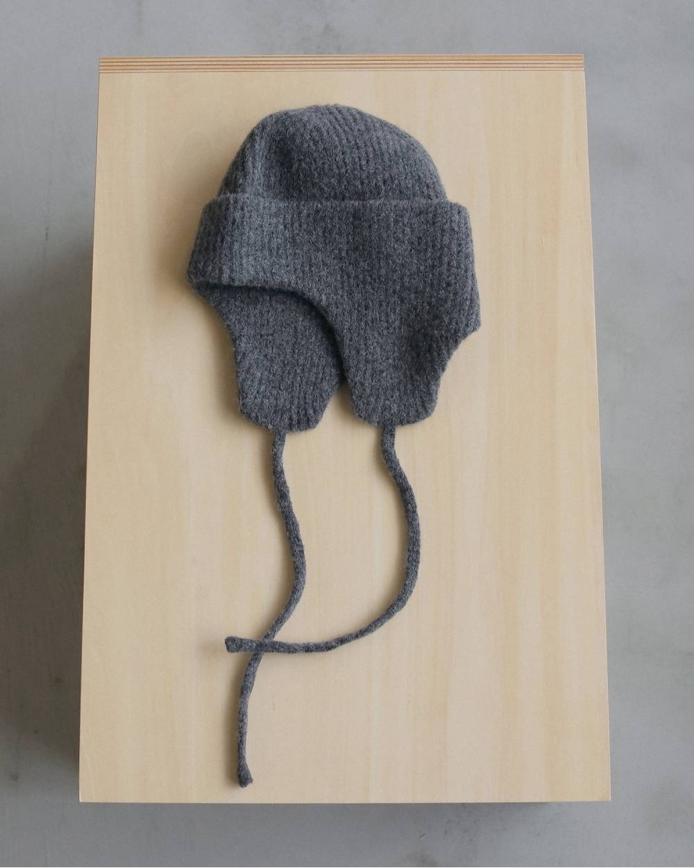 【anuke 2026 winter】Ribknit Flight Cap - Champdelarose