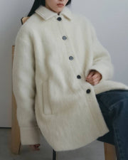 【anuke 2026 winter】Shaggy Over Jacket - Champdelarose