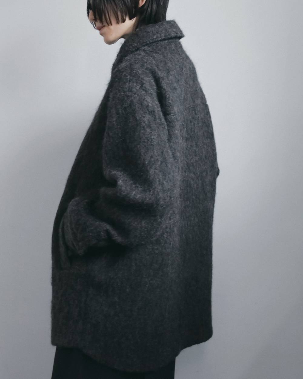 【anuke 2026 winter】Shaggy Over Jacket - Champdelarose