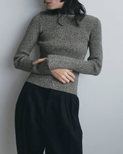 【anuke 2026 winter】Slit Turtle Knit - Champdelarose