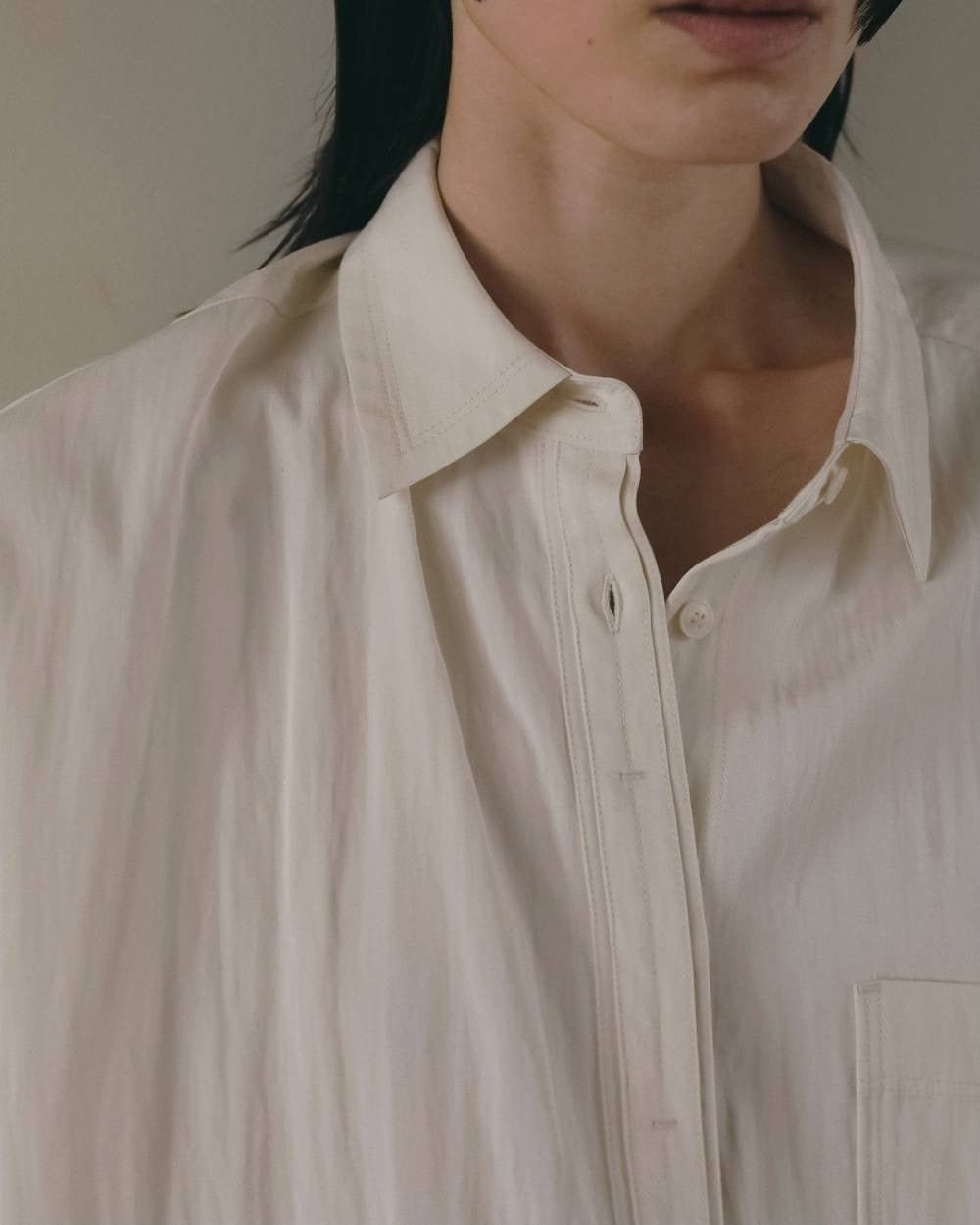 【anuke 2026 winter】Stitch Over Shirts - Champdelarose