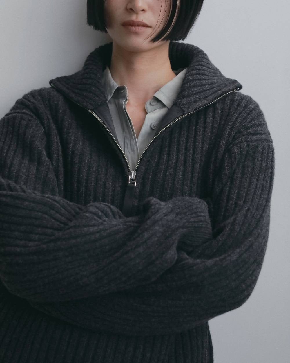 【anuke 2026 winter】Stitch Over Shirts - Champdelarose
