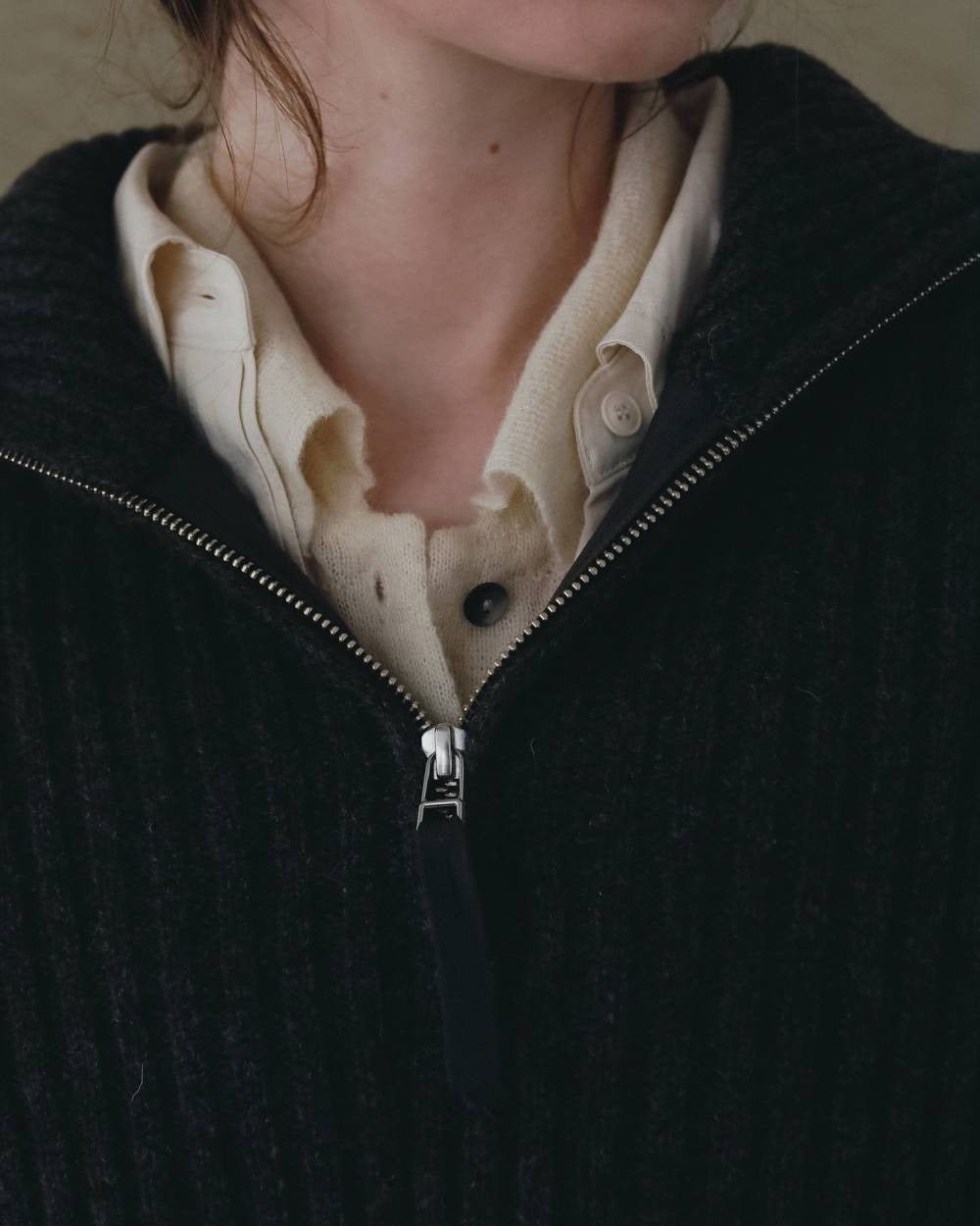 【anuke 2026 winter】Stitch Over Shirts - Champdelarose