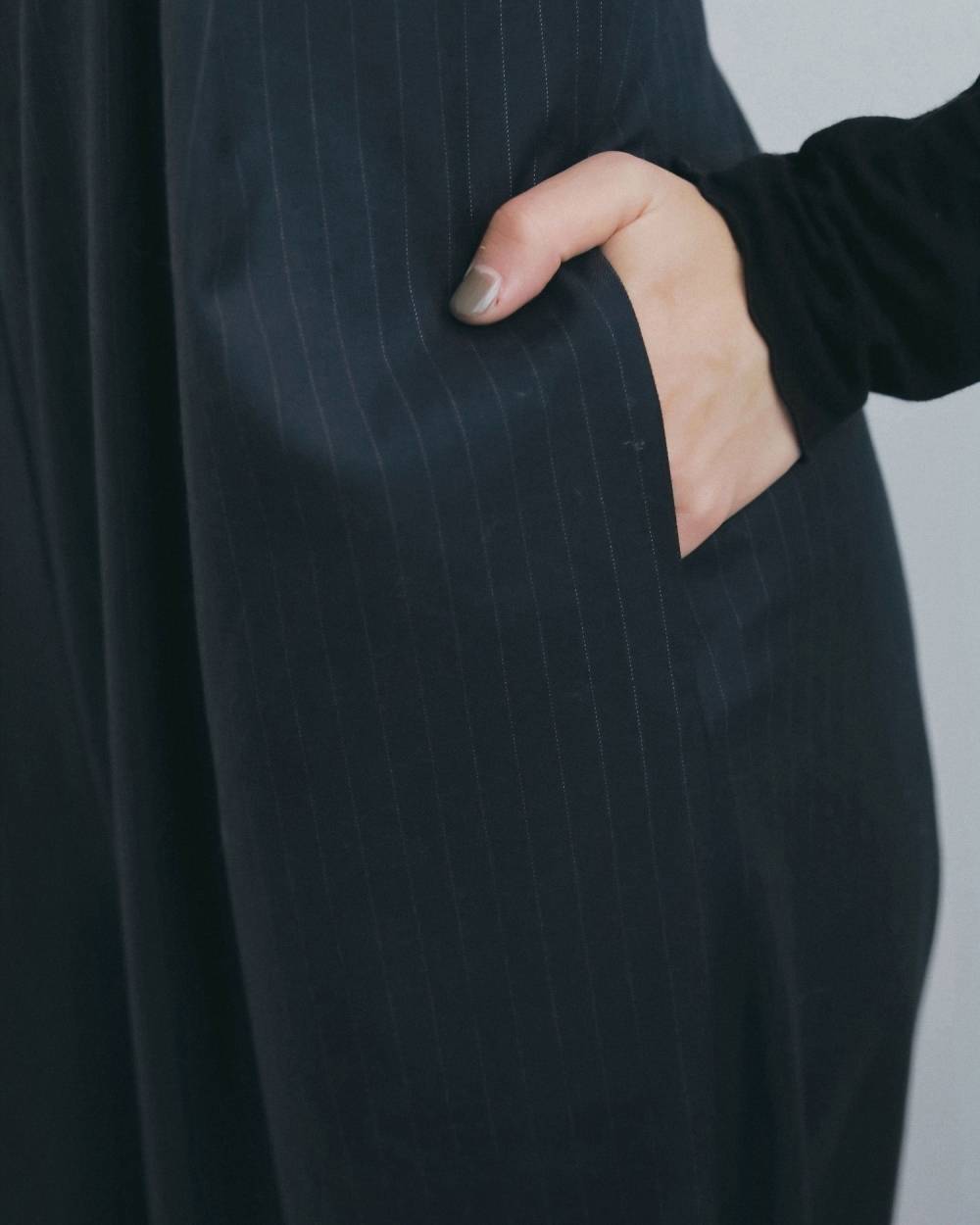 【anuke 2026 winter】Stripe Baretop Combinaison - Champdelarose