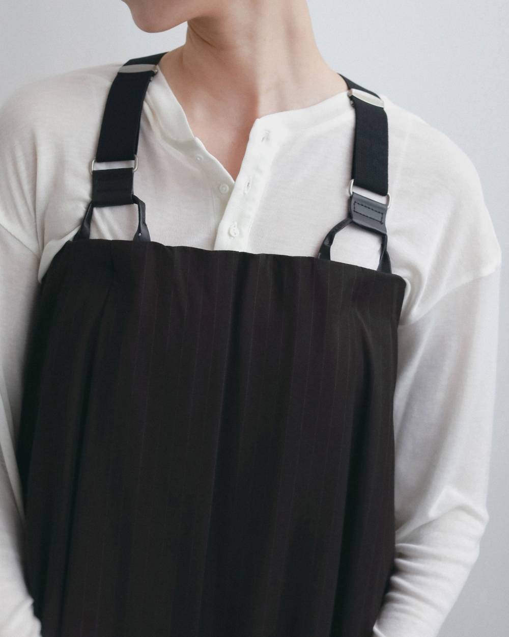 【anuke 2026 winter】Stripe Baretop Combinaison - Champdelarose