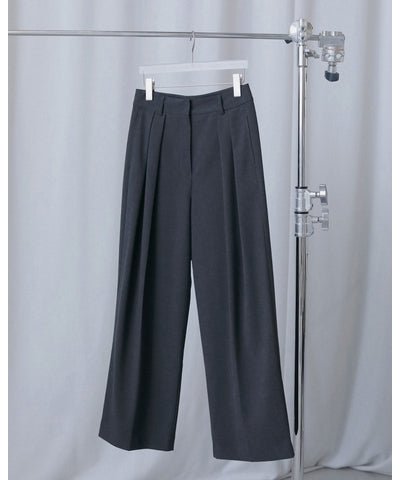 【anuke 2026 winter】Tuck Wide Pants - Champdelarose