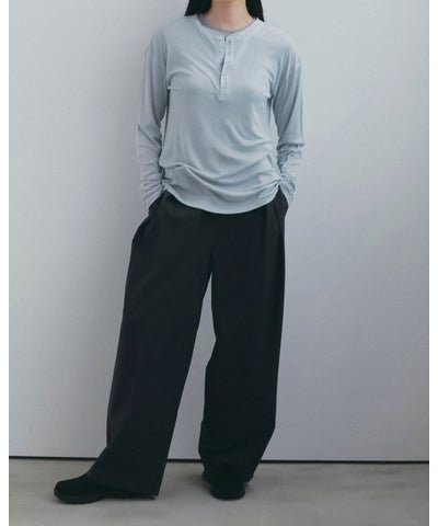 【anuke 2026 winter】Tuck Wide Pants - Champdelarose