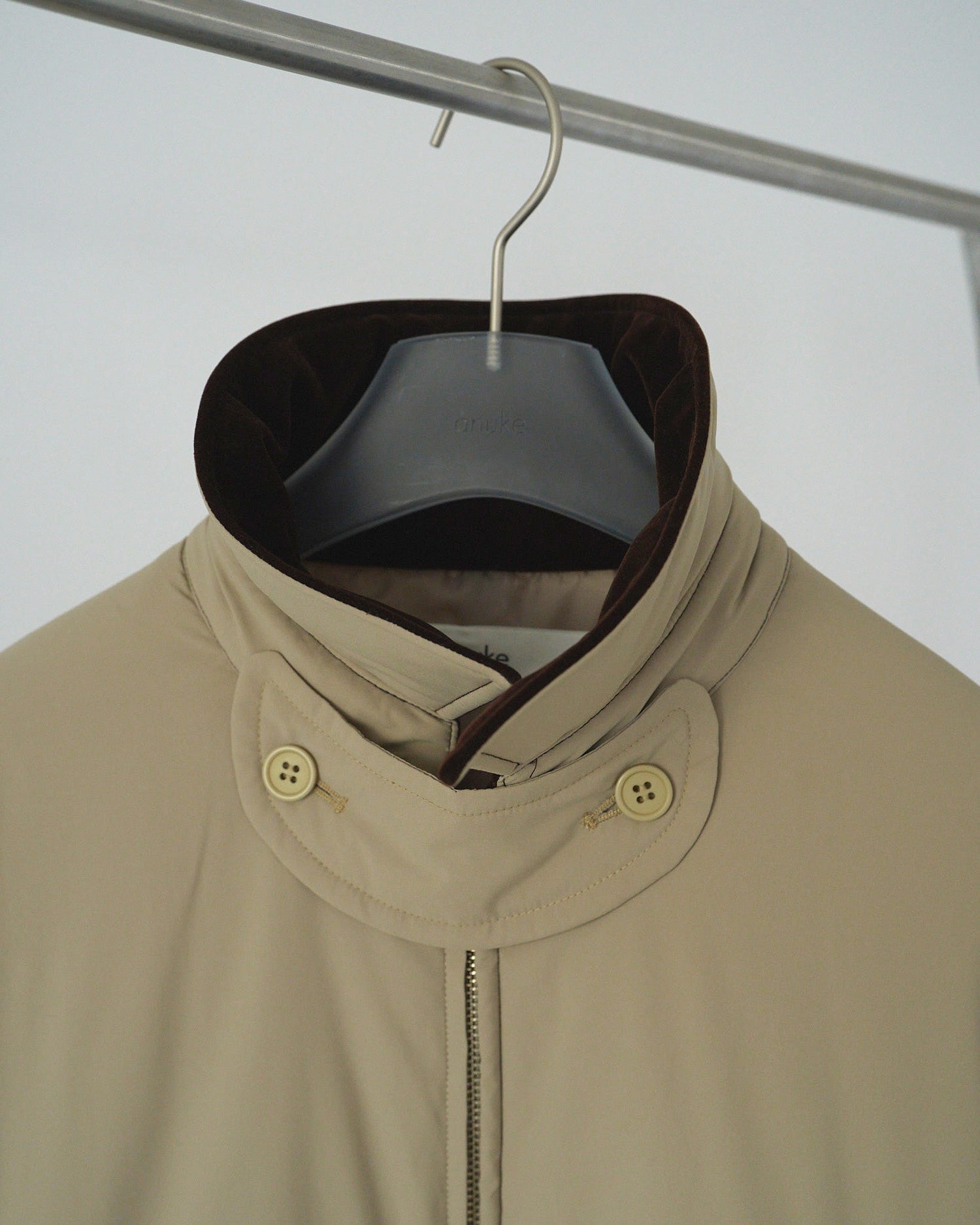 【anuke 2026 winter】Velour Collar Blouzon - Champdelarose