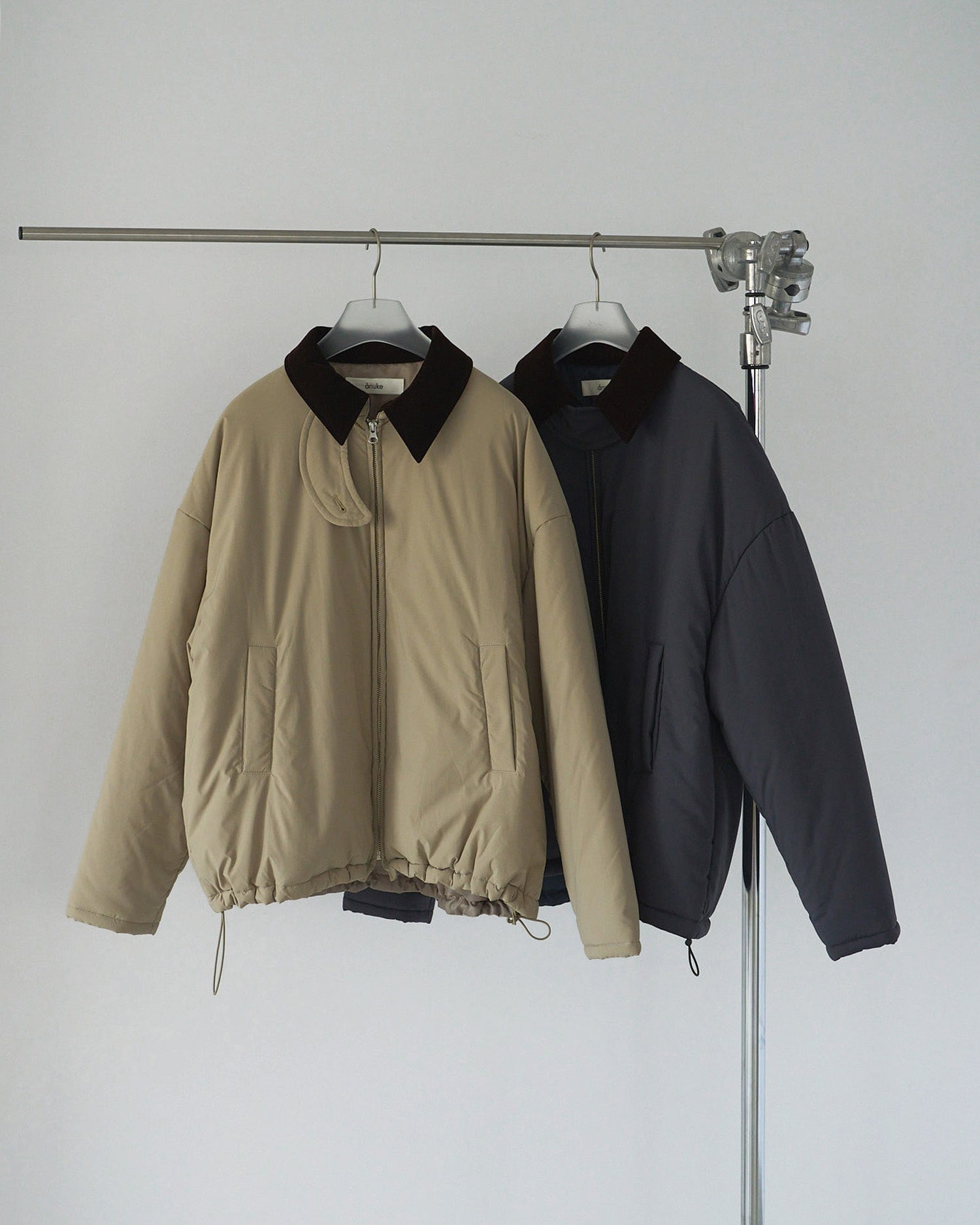 【anuke 2026 winter】Velour Collar Blouzon - Champdelarose