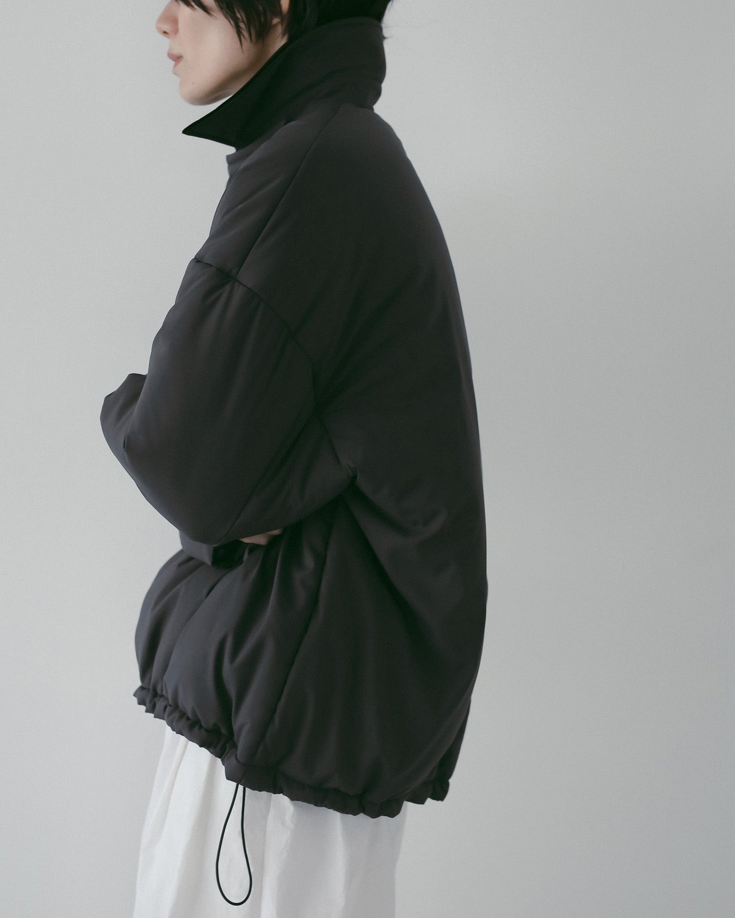 【anuke 2026 winter】Velour Collar Blouzon - Champdelarose