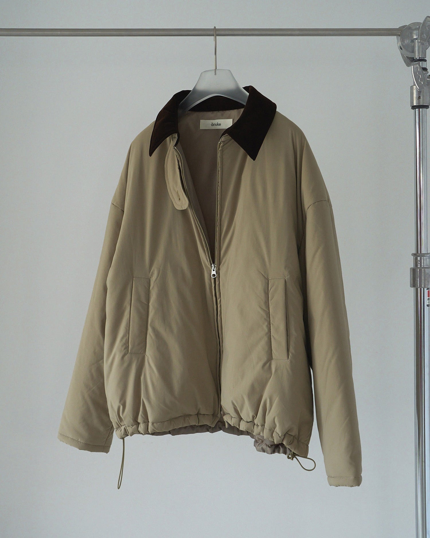 【anuke 2026 winter】Velour Collar Blouzon - Champdelarose