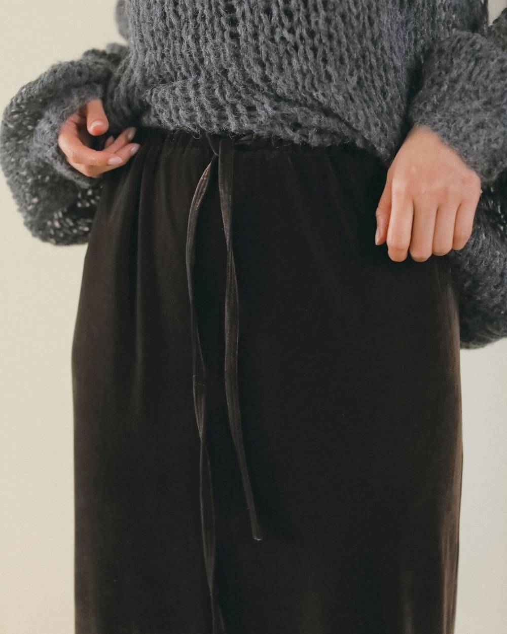 【anuke 2026 winter】Velour Pencil SK - Champdelarose