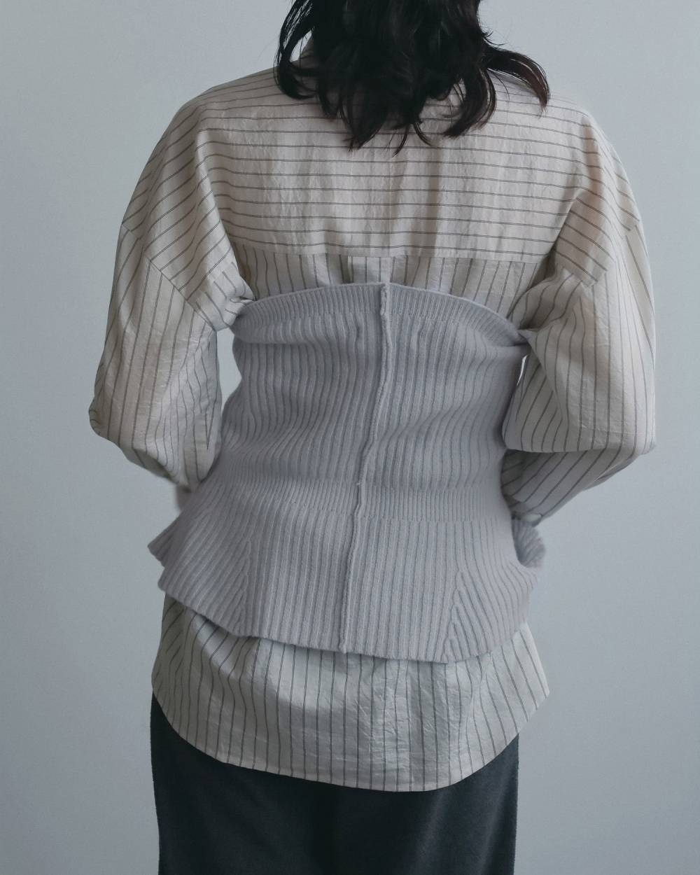 【anuke 2026 winter】Wool 2way Bustier - Champdelarose
