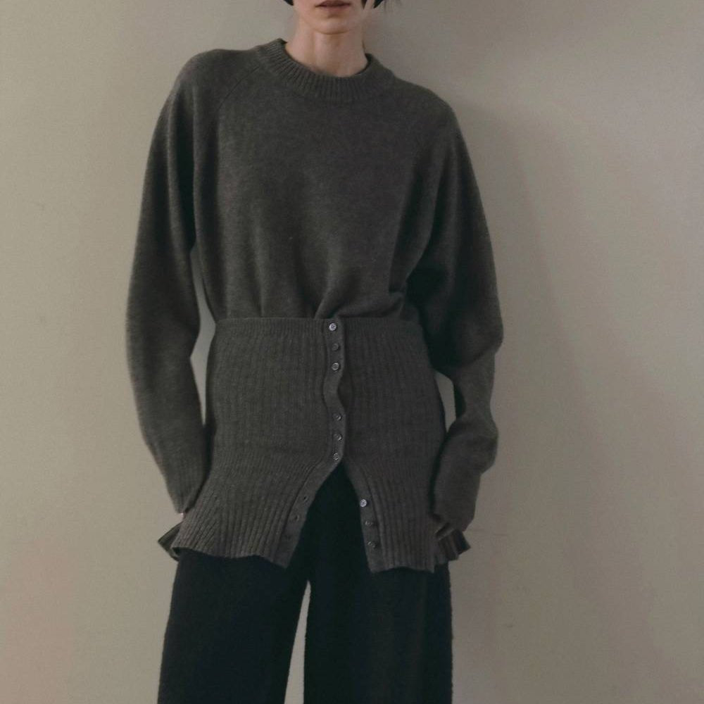 【anuke 2026 winter】Wool 2way Bustier - Champdelarose