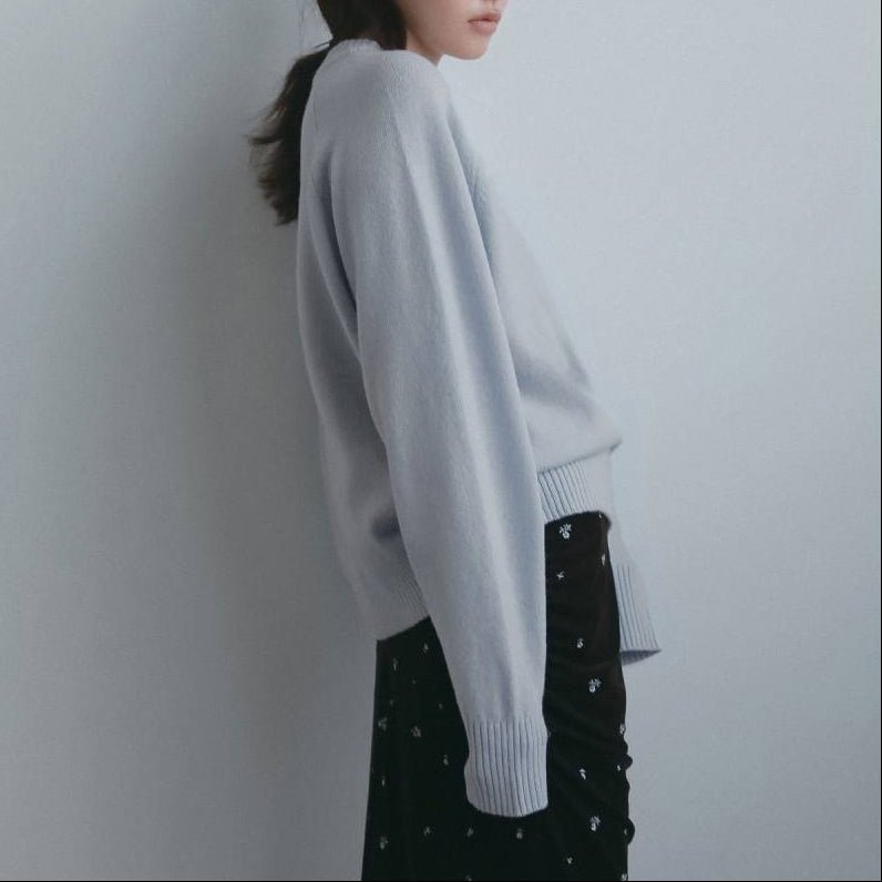【anuke 2026 winter】Wool Crewneck Tops - Champdelarose