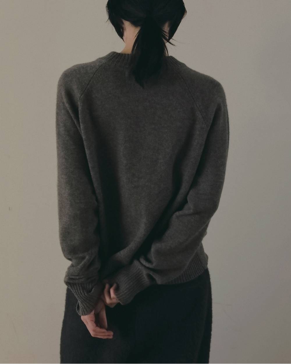 【anuke 2026 winter】Wool Crewneck Tops - Champdelarose