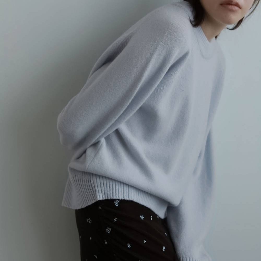 【anuke 2026 winter】Wool Crewneck Tops - Champdelarose