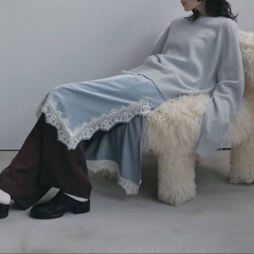 【anuke 2026 winter】Wool Crewneck Tops - Champdelarose
