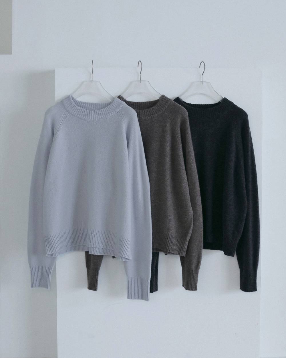 【anuke 2026 winter】Wool Crewneck Tops - Champdelarose