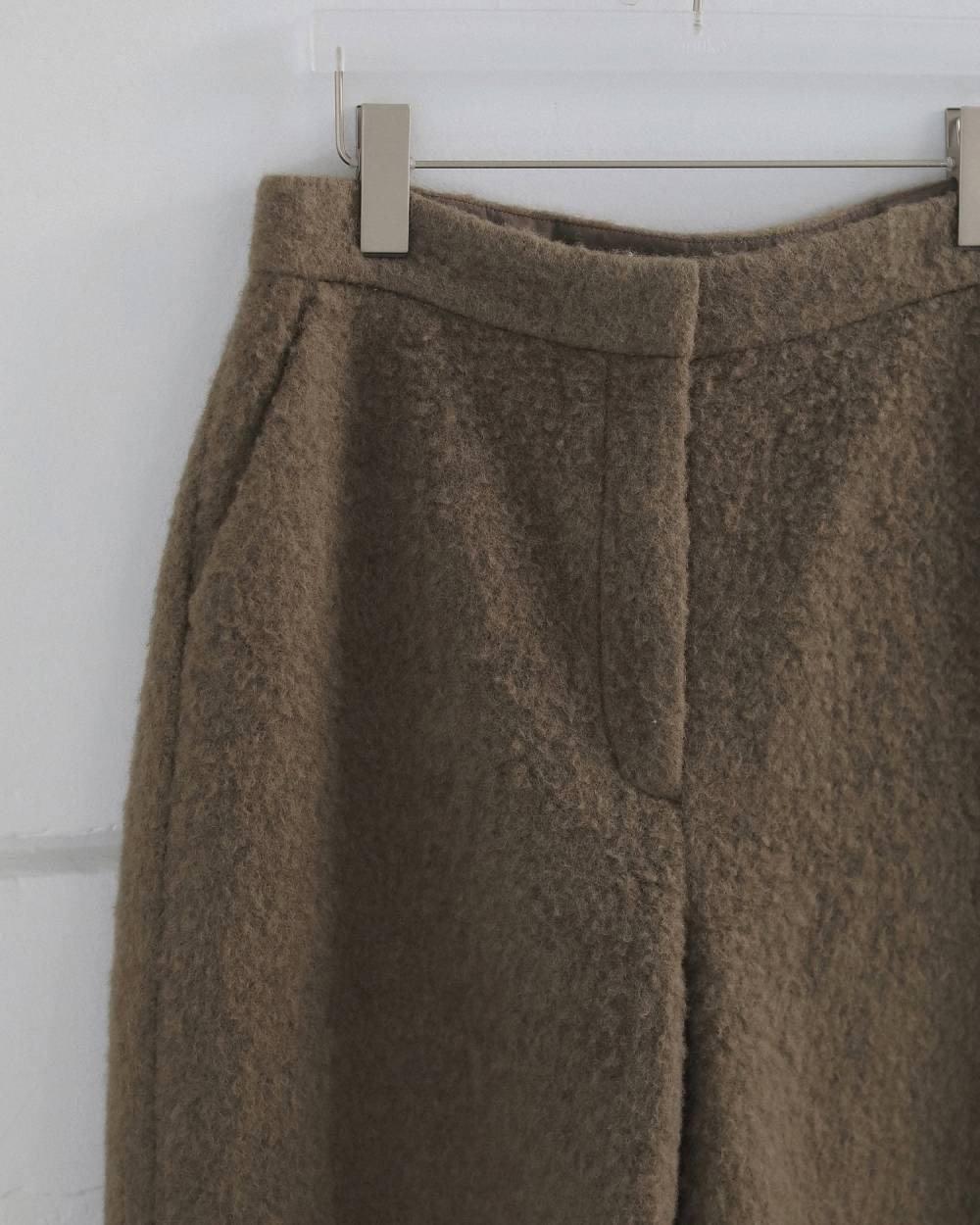 【anuke 2026 winter】Wool Curve Pants - Champdelarose