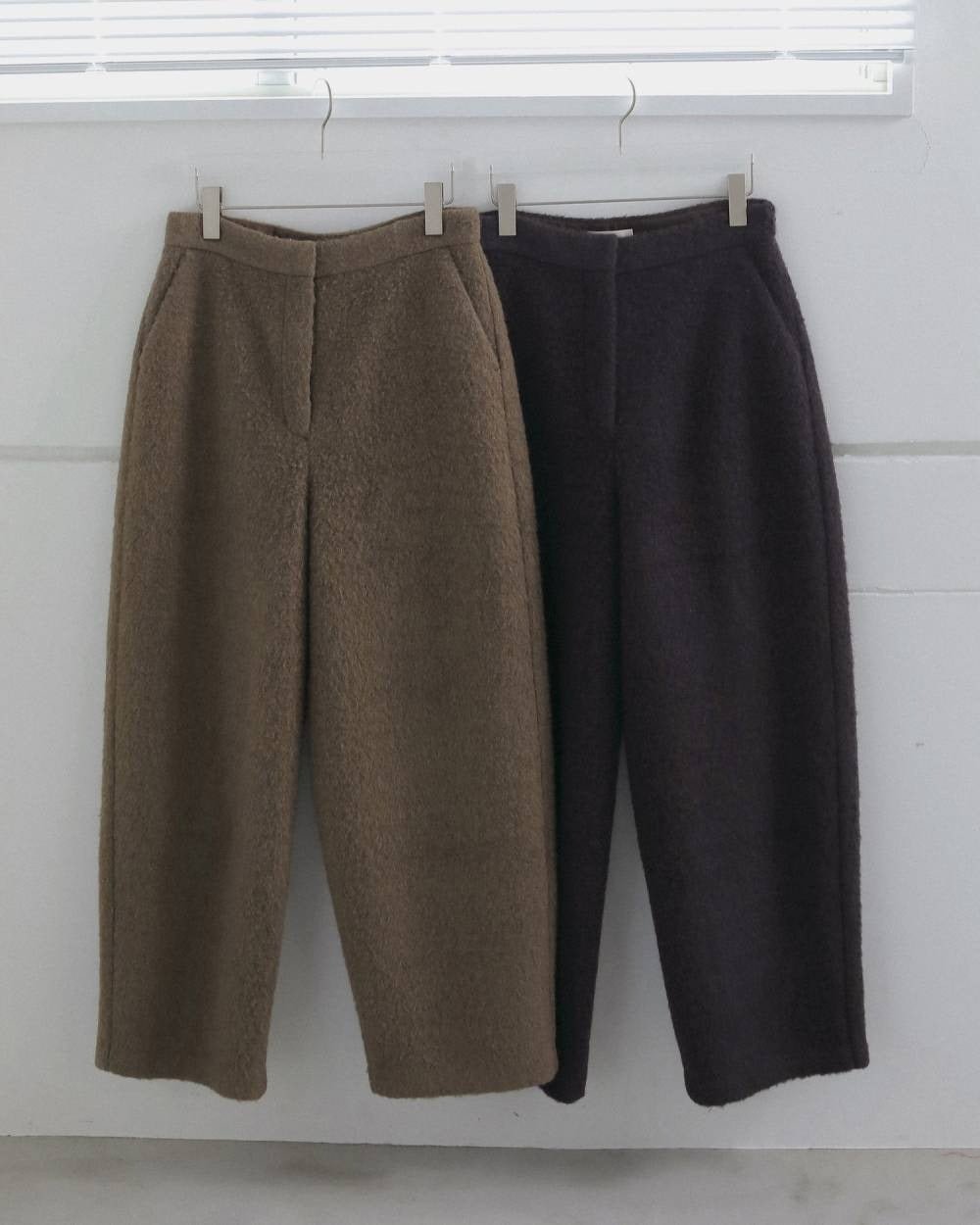 【anuke 2026 winter】Wool Curve Pants - Champdelarose