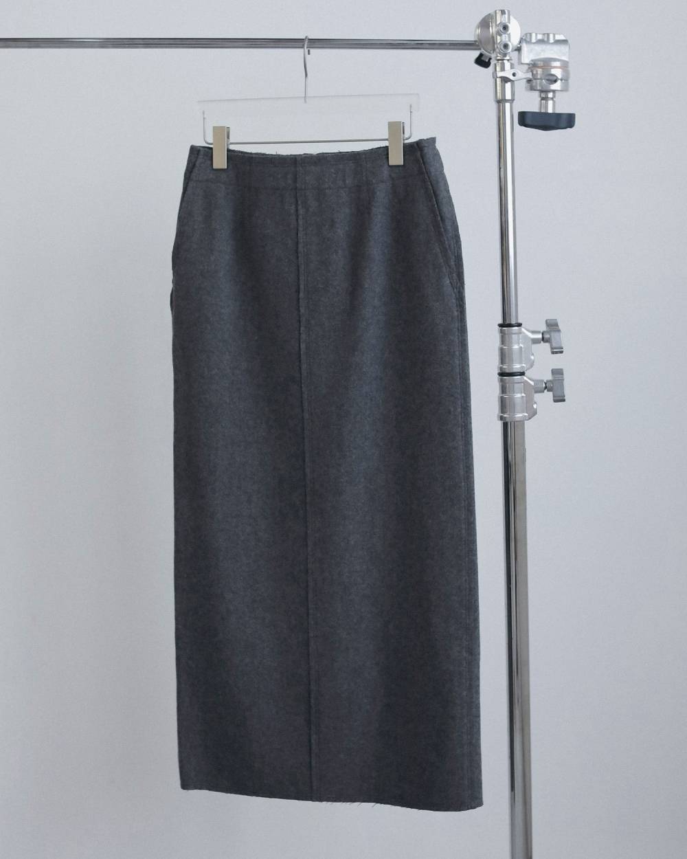 【anuke 2026 winter】Wool Cutoff Skirt - Champdelarose
