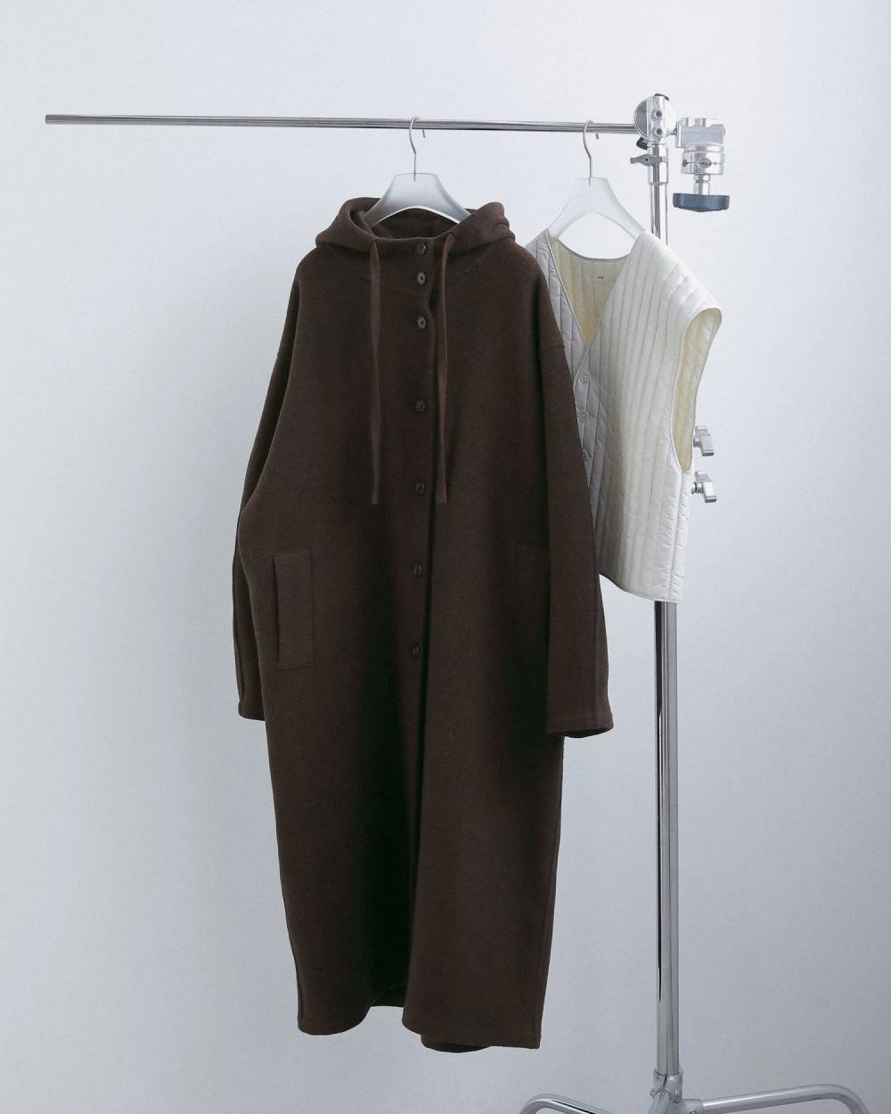 【anuke 2026 winter】Wool Hoodie Coat - Champdelarose