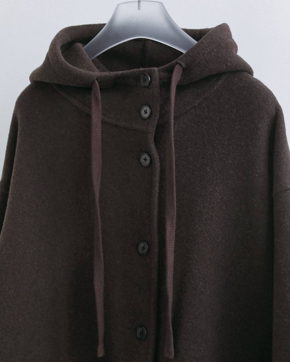 【anuke 2026 winter】Wool Hoodie Coat - Champdelarose