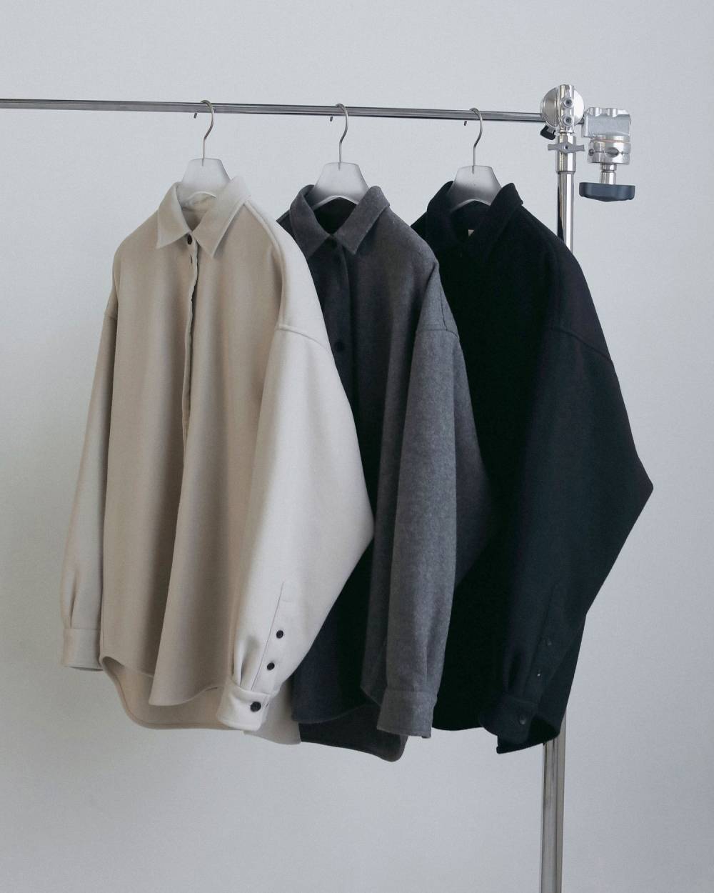 【anuke 2026 winter】Wool Over Shirts - Champdelarose