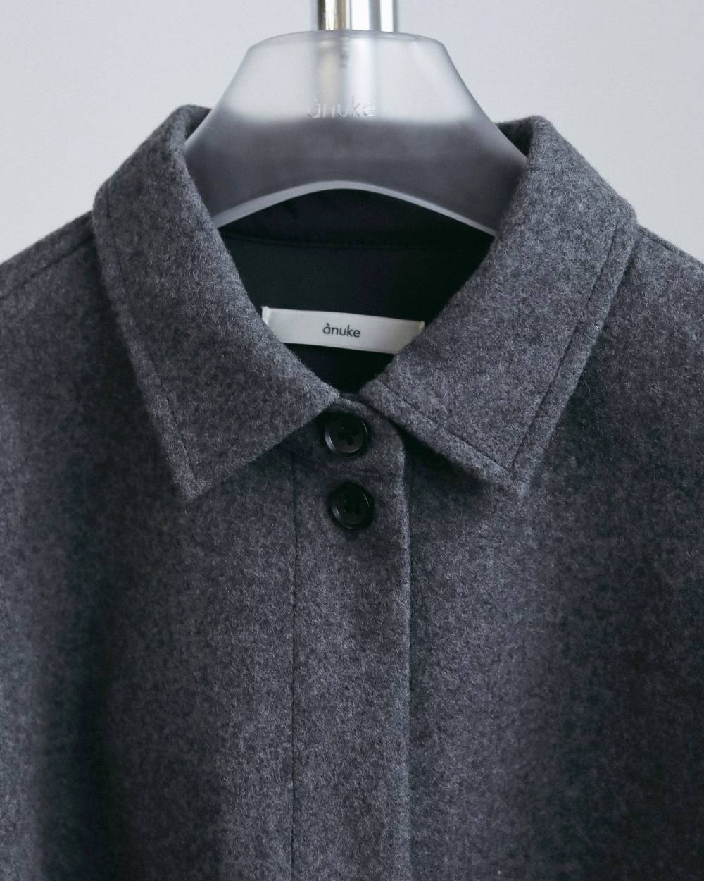 【anuke 2026 winter】Wool Over Shirts - Champdelarose