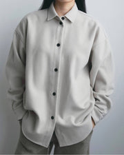 【anuke 2026 winter】Wool Over Shirts - Champdelarose
