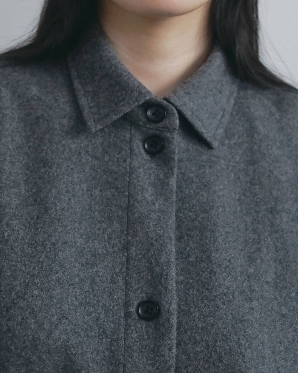 【anuke 2026 winter】Wool Over Shirts - Champdelarose