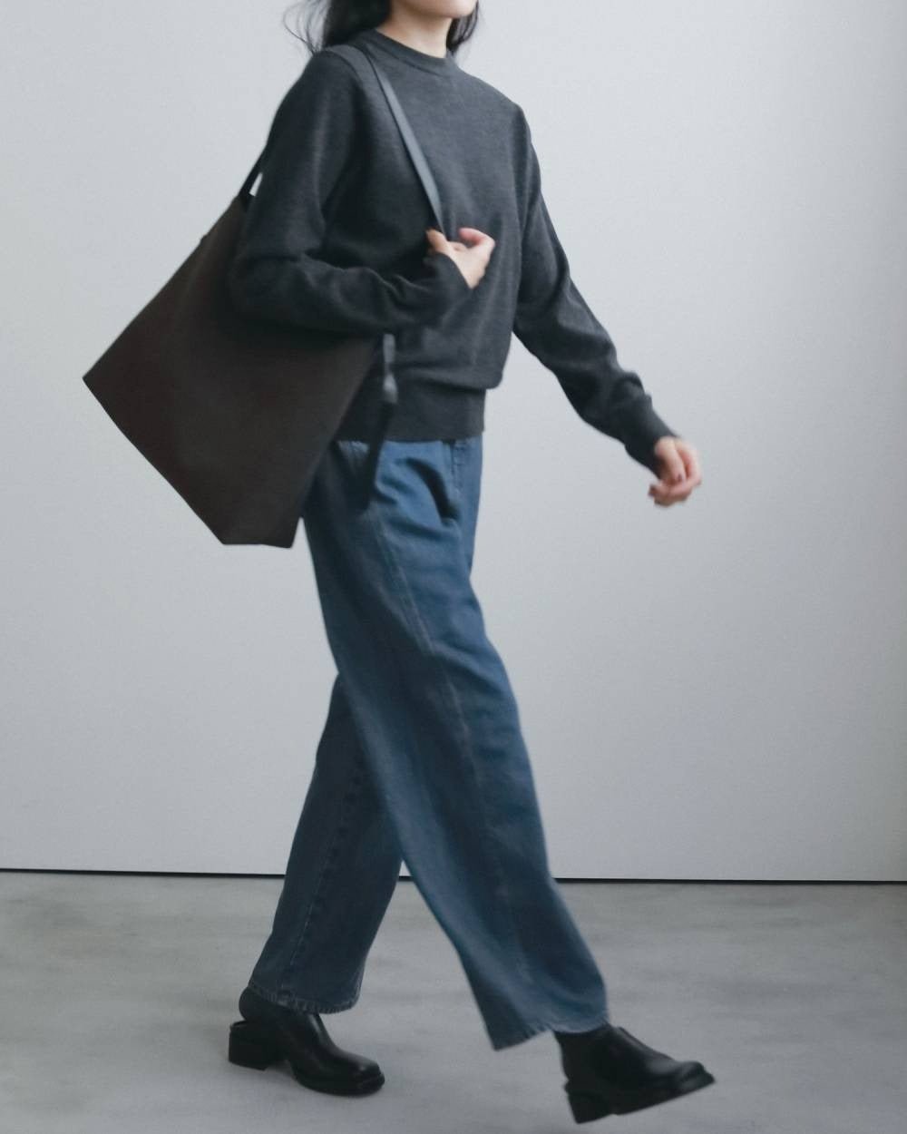 【anuke 2026 winter】Wool100% Crewneck Knit - Champdelarose