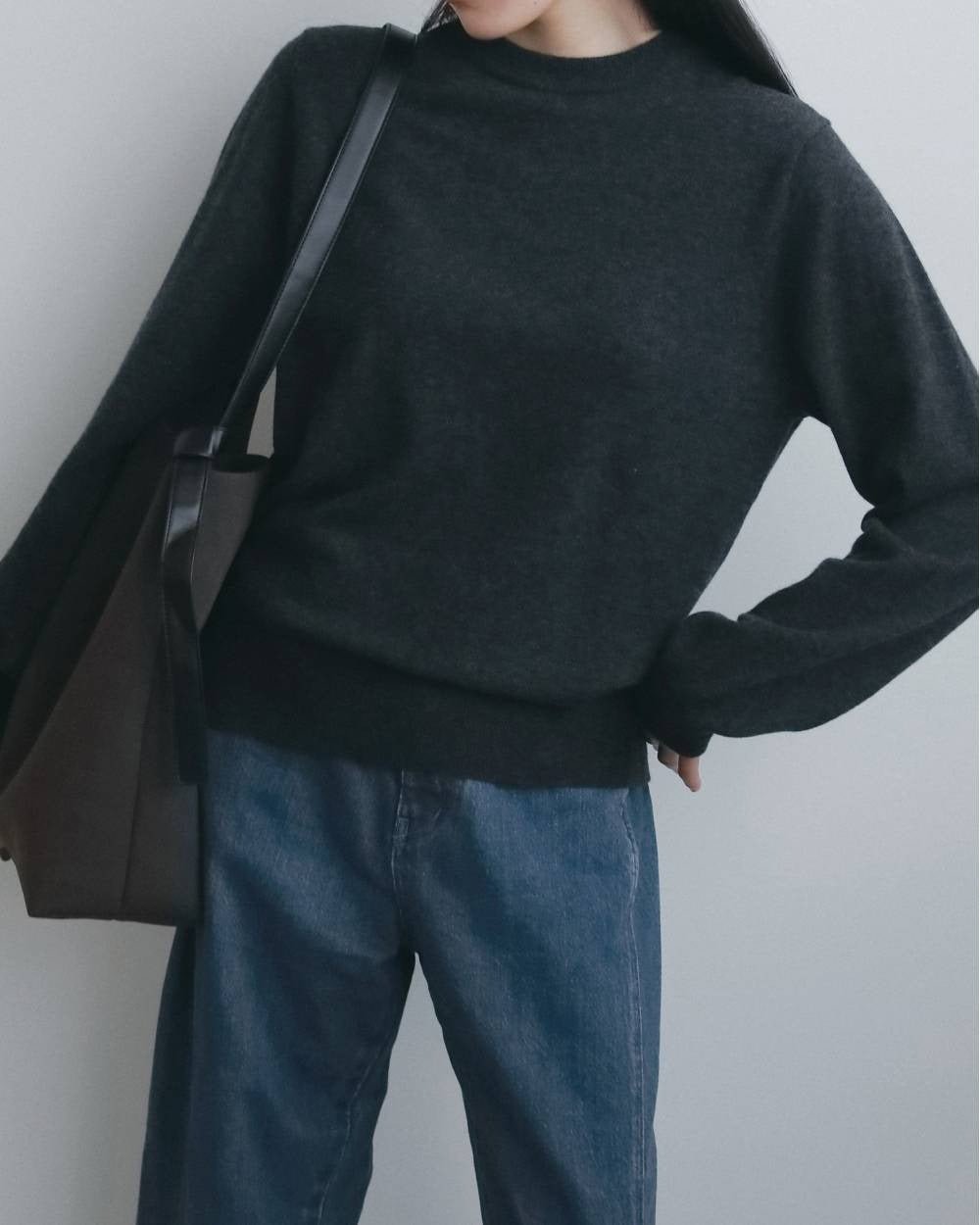 【anuke 2026 winter】Wool100% Crewneck Knit - Champdelarose